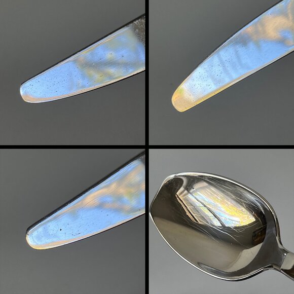 Gourmet Settings GS Cami 15pc Set Glossy Forks Knives Spoons Flatware 5pc x3 - Picture 5 of 7